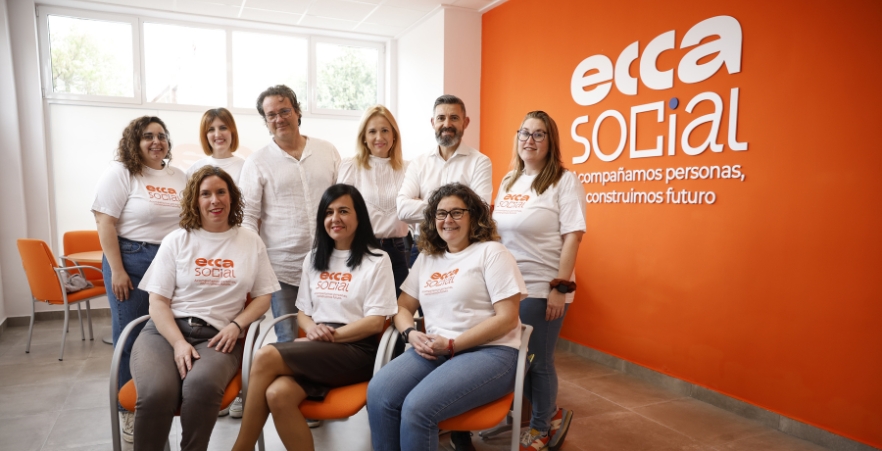 Foto del equipo de la delegacion de Murcia Fundacion ECCA Social